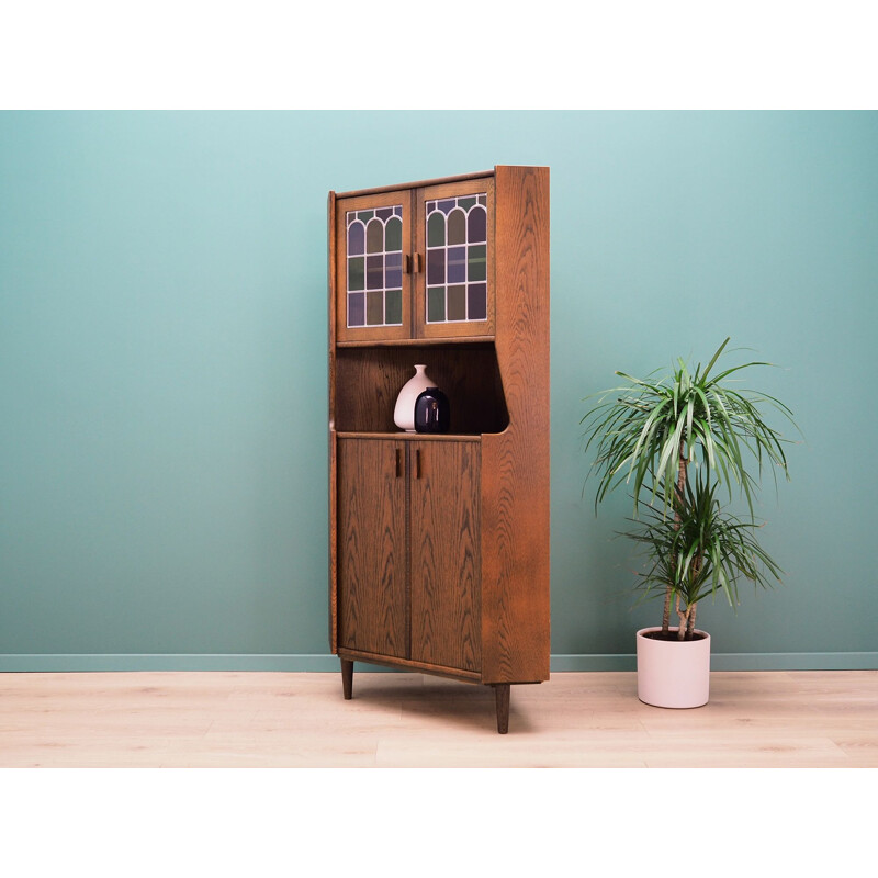 Vintage Corner cabinet oak, Danish 1960s