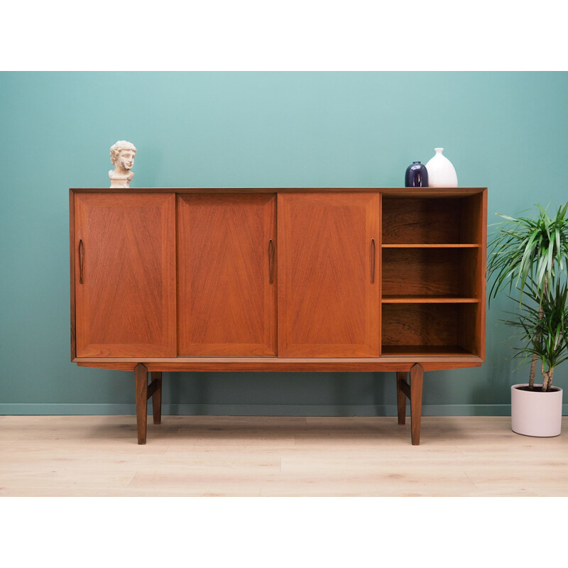 Vintage Highboard teak, Danish 1970s