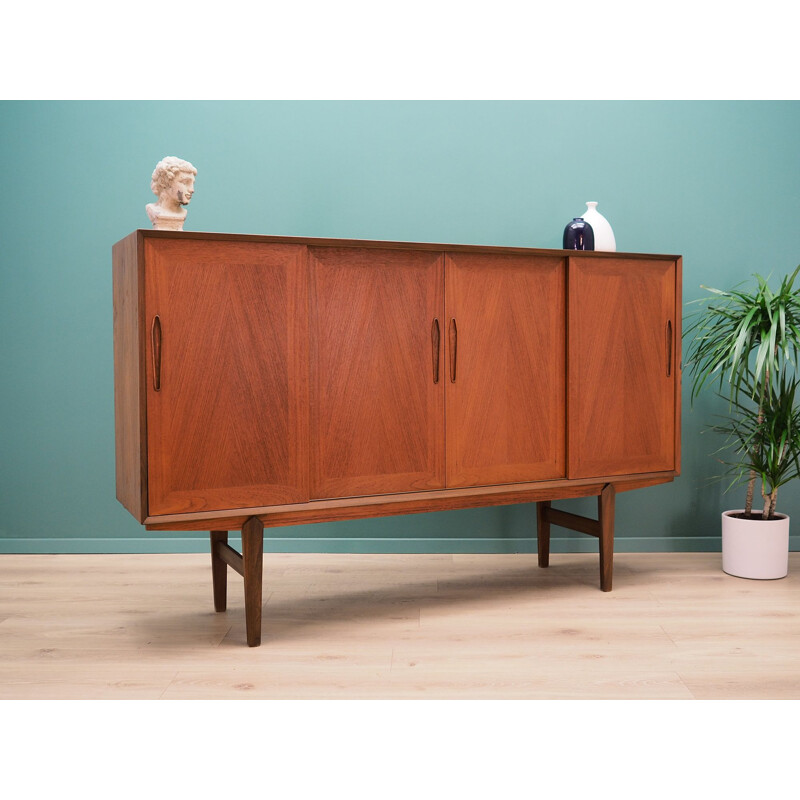 Vintage Highboard teak, Danish 1970s