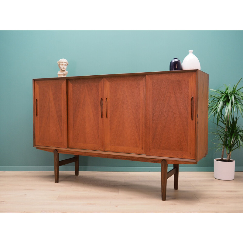 Vintage Highboard teak, Danish 1970s