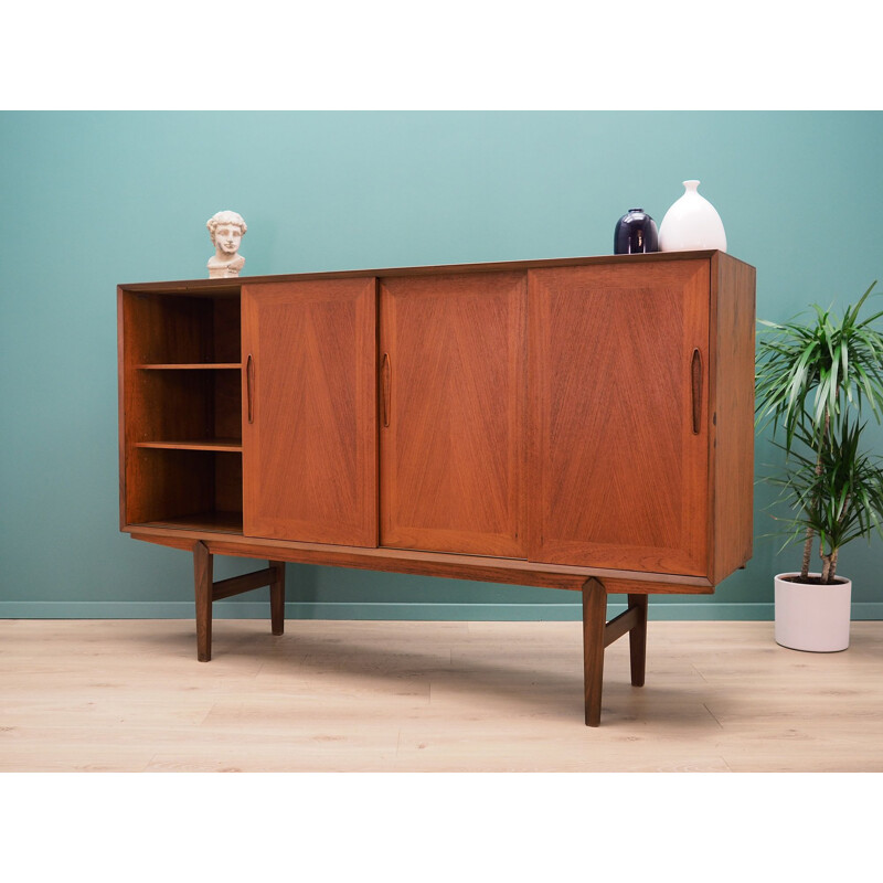 Vintage Highboard teak, Danish 1970s