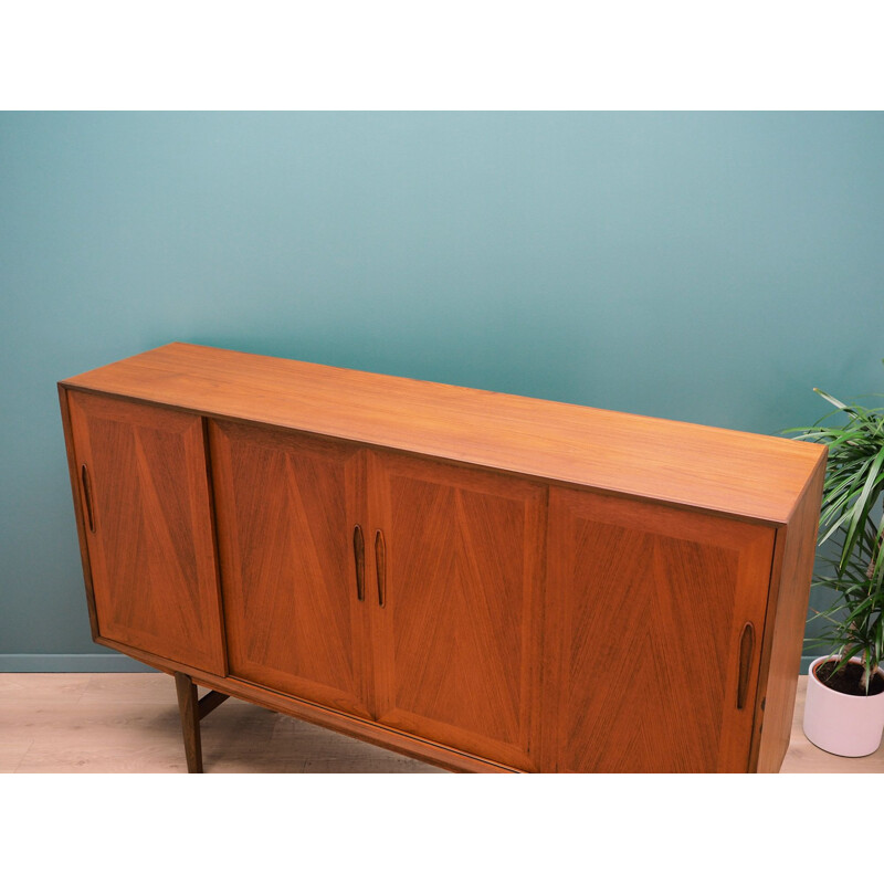 Vintage Highboard teak, Danish 1970s