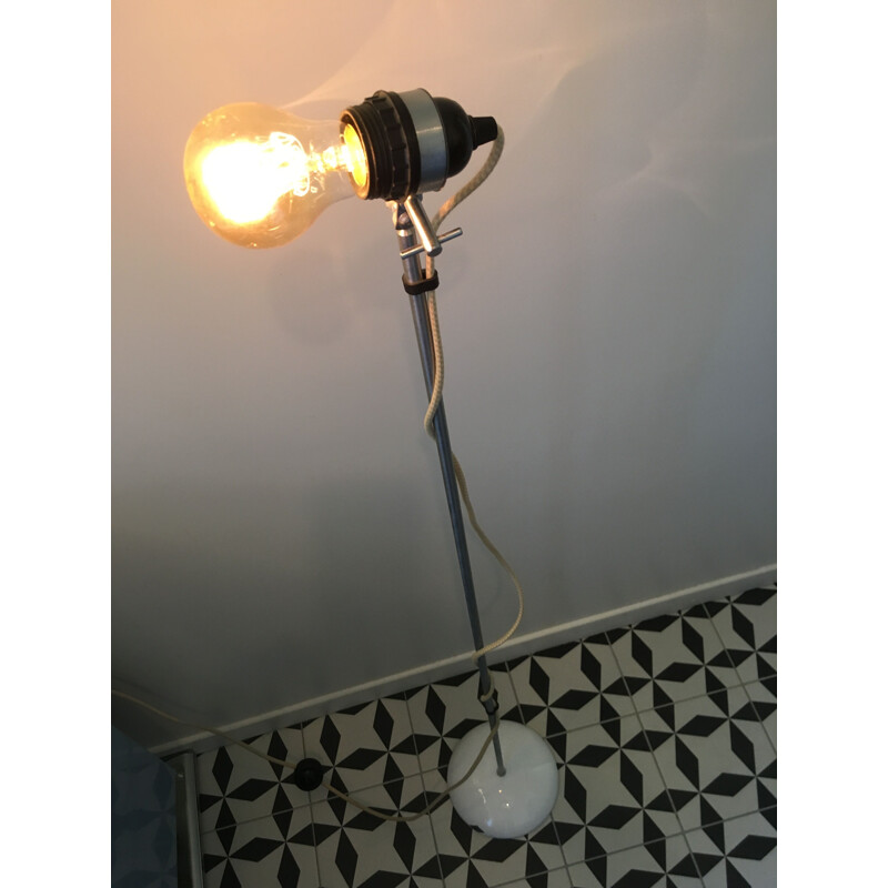 Lampadaire vintage BTC numéroté ampoule Incandescente angleterre