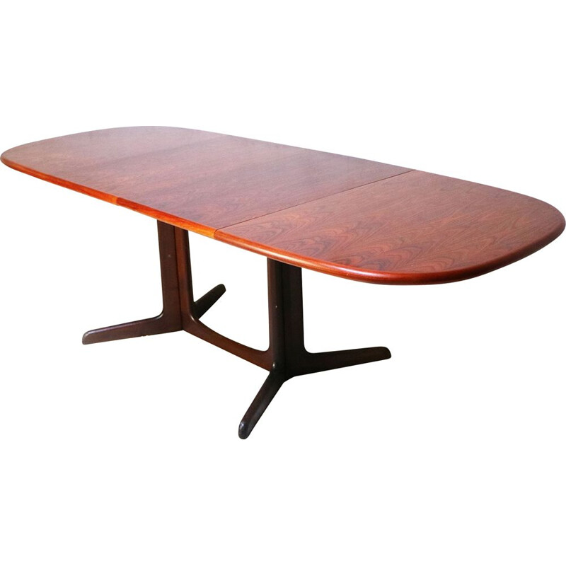 Vintage extending dining table rosewood by Gudme Mobelfabrik Danish 1960s