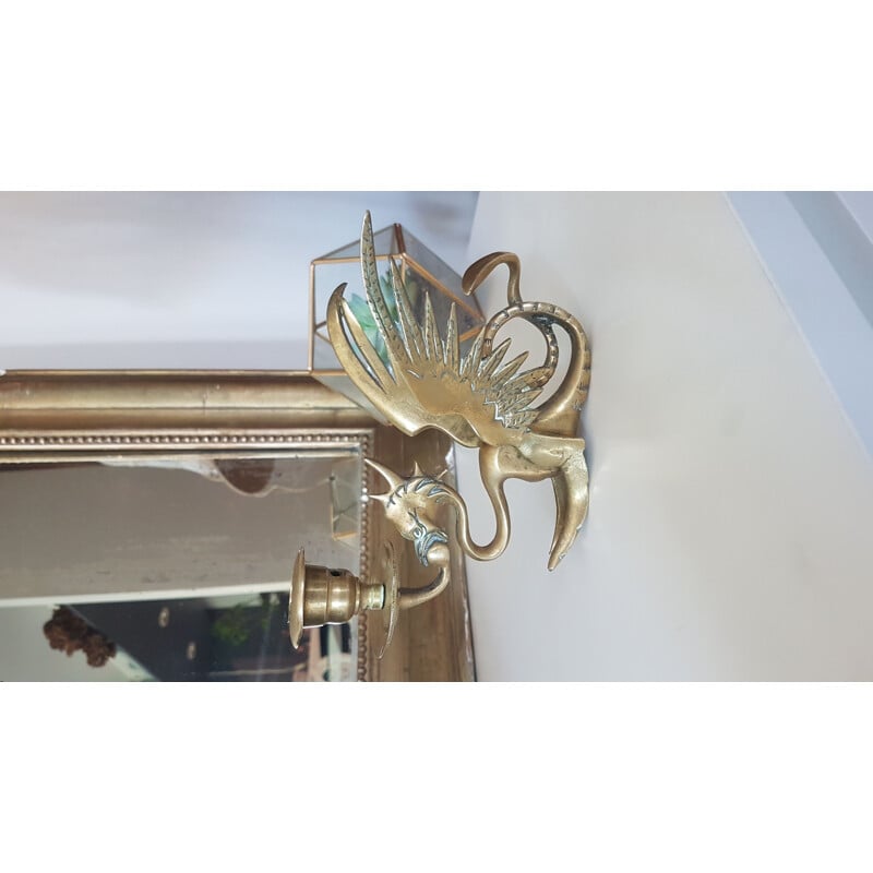 Vintage Dragon Griffon Candle Holder Table Decoration