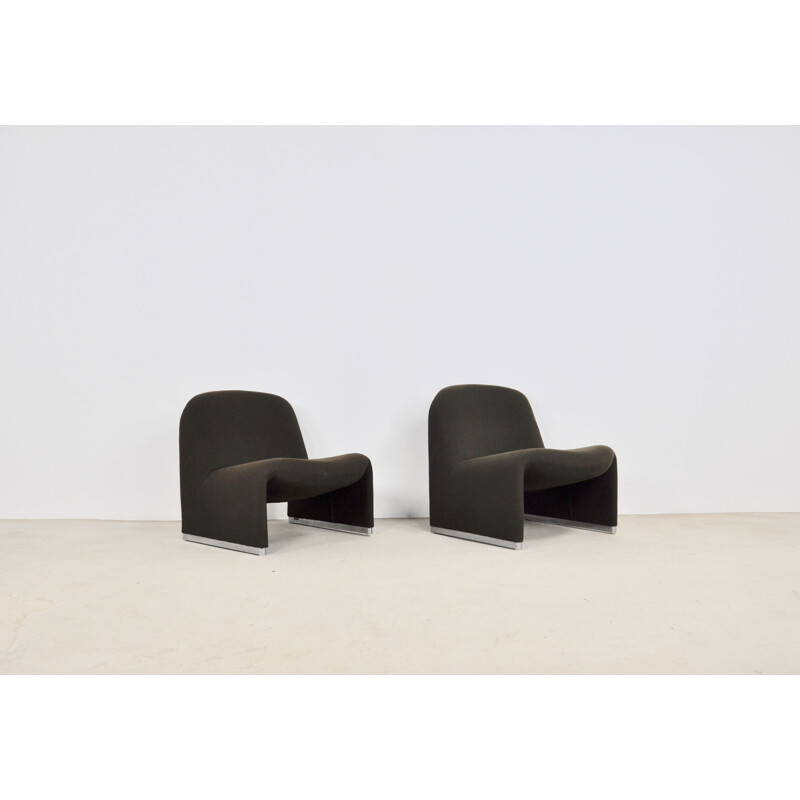 Pair of Vintage Alky Chair by Giancarlo Piretti for Anonima Castelli, 1970s