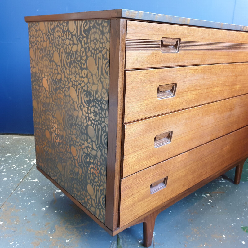 Butilux hand-painted vintage dresser, 1960