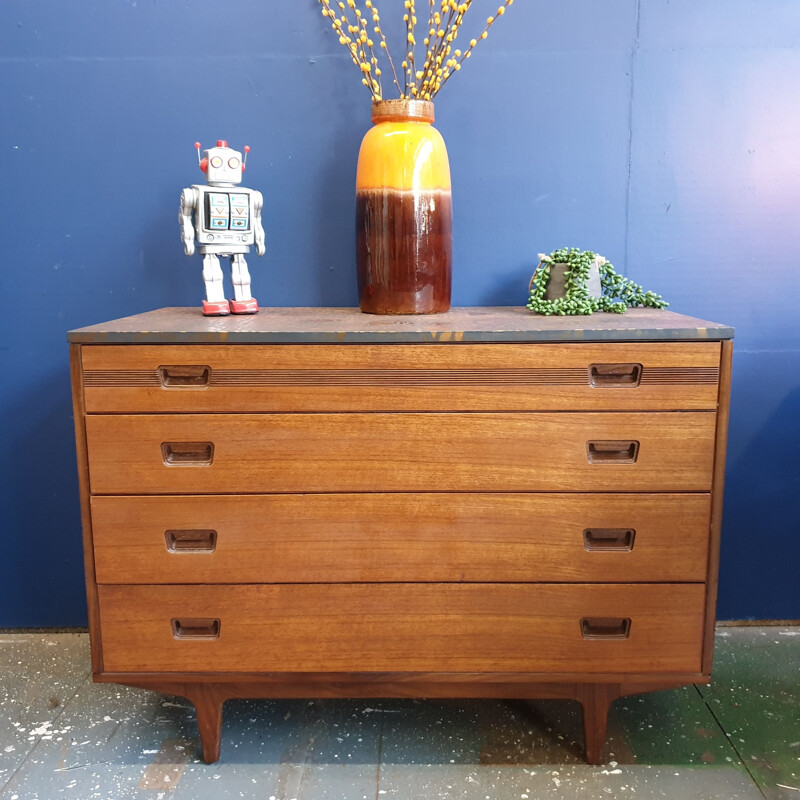 Butilux hand-painted vintage dresser, 1960