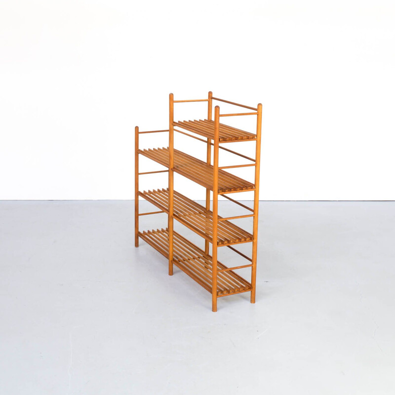 Vintage teak storage rack 1970s