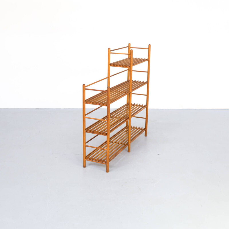 Vintage teak storage rack 1970s