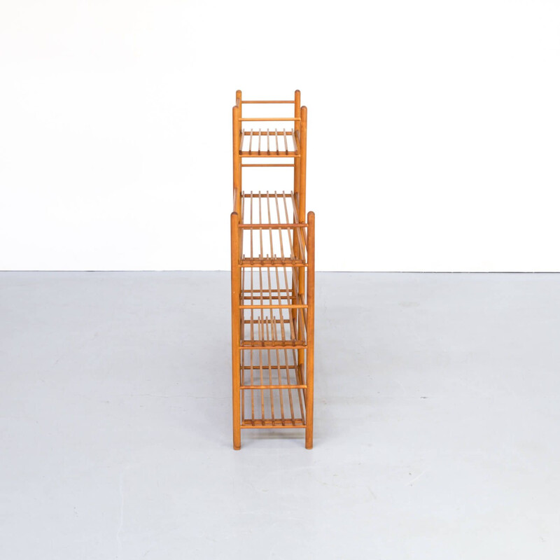 Vintage teak storage rack 1970s