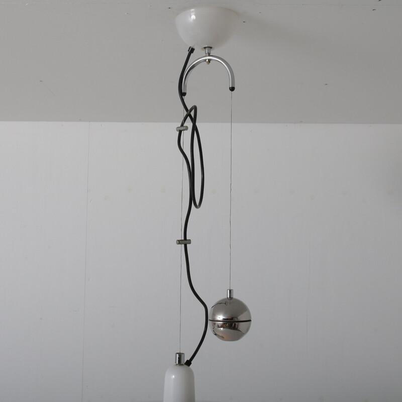 Vintage XL Hanging lamp by Franco Bresciani for Guzzini, Italy 1970s