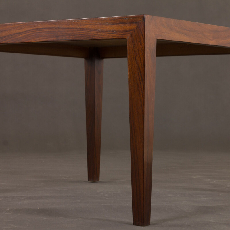 Vintage Severin Hansen rosewood coffee table for Haslev