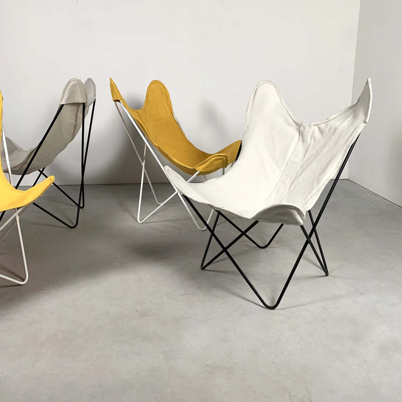 Vintage Butterfly BKF lounge chairs by Jorge Ferrari Hardoy for Knoll, 1970s