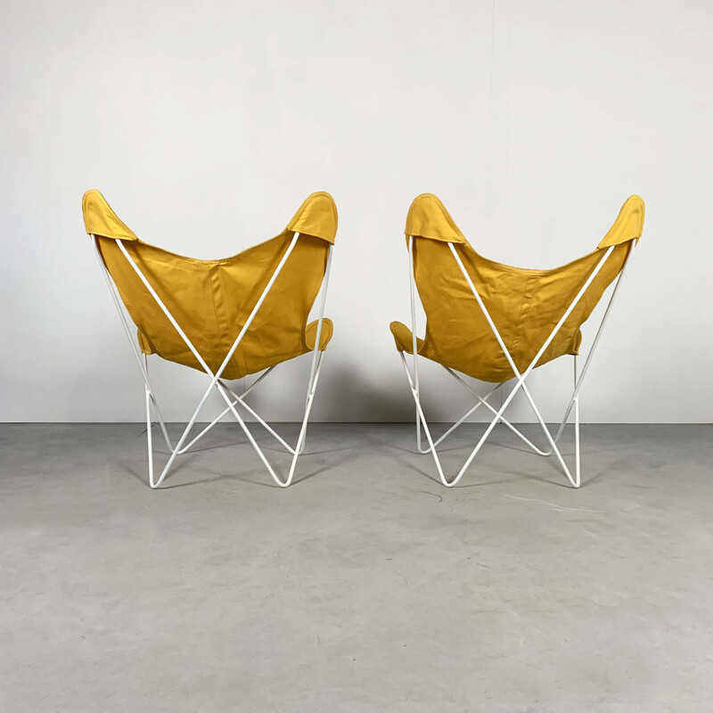 Vintage Butterfly BKF lounge chairs by Jorge Ferrari Hardoy for Knoll, 1970s