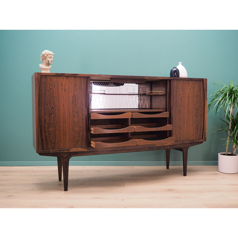 Vintage Highboard rosewood, Danish 1970s