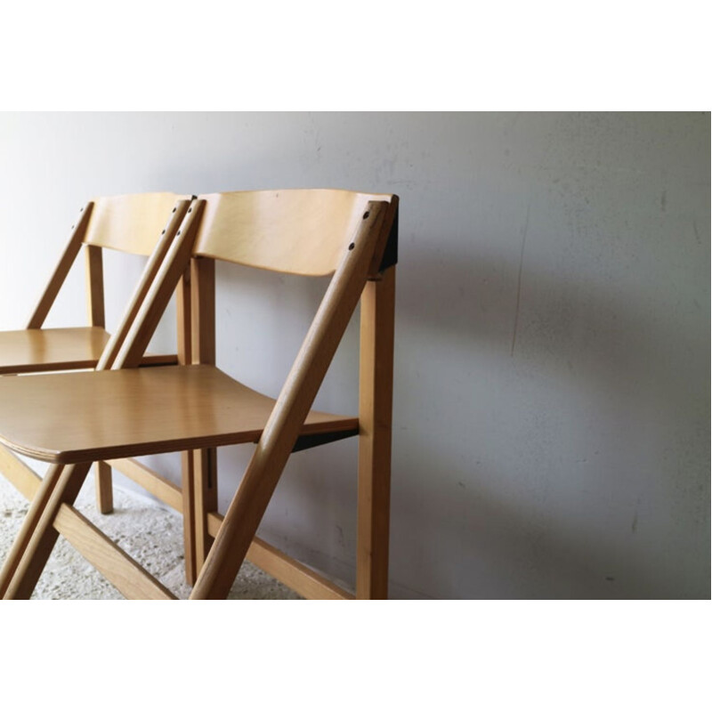 Vintage folding chair by Holstebro Møbelfabrik Danish 1970s