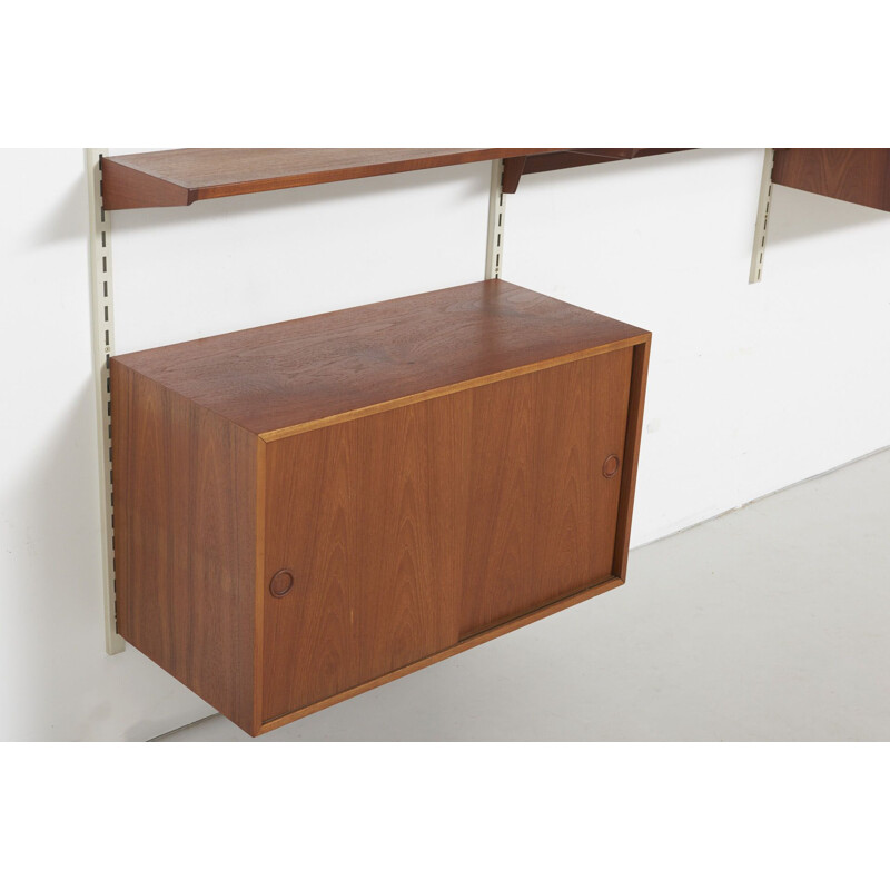 Vintage FM Wall Unit in Teak by Kai Kristansen, Denmark - 1960s