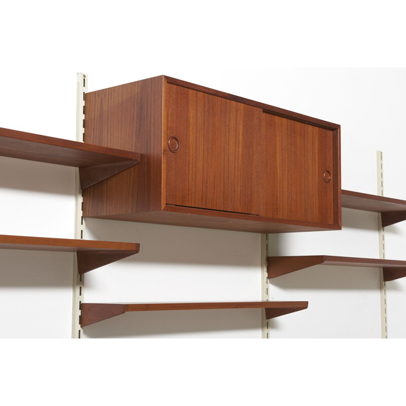 Vintage FM Wall Unit in Teak by Kai Kristansen, Denmark - 1960s