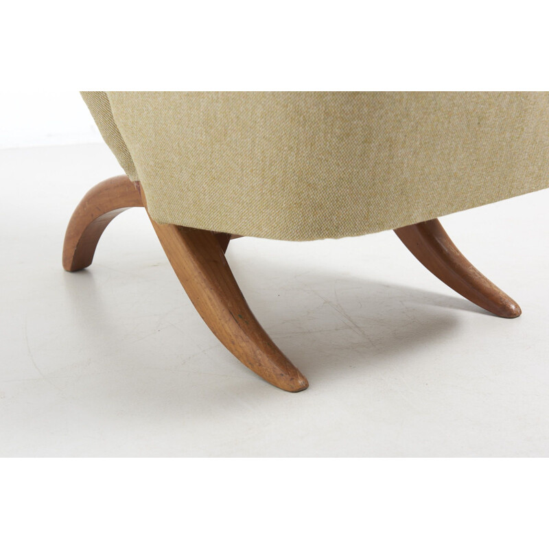 Vintage Congo Easy Chair by Theo Ruth, Nteherlands - 1950