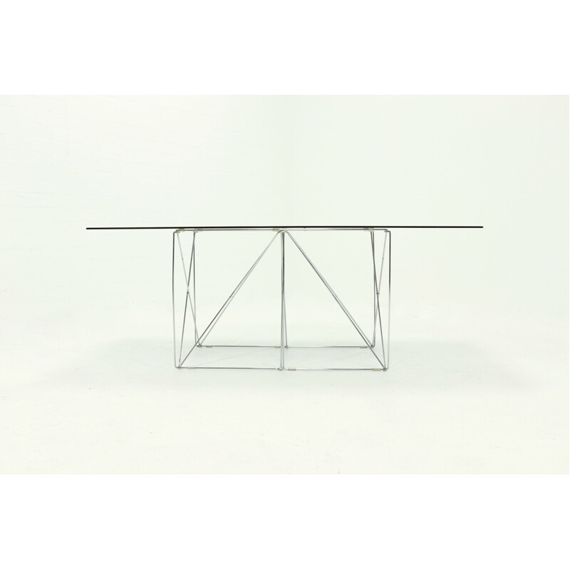 Minimalistische vintage eettafel 1970