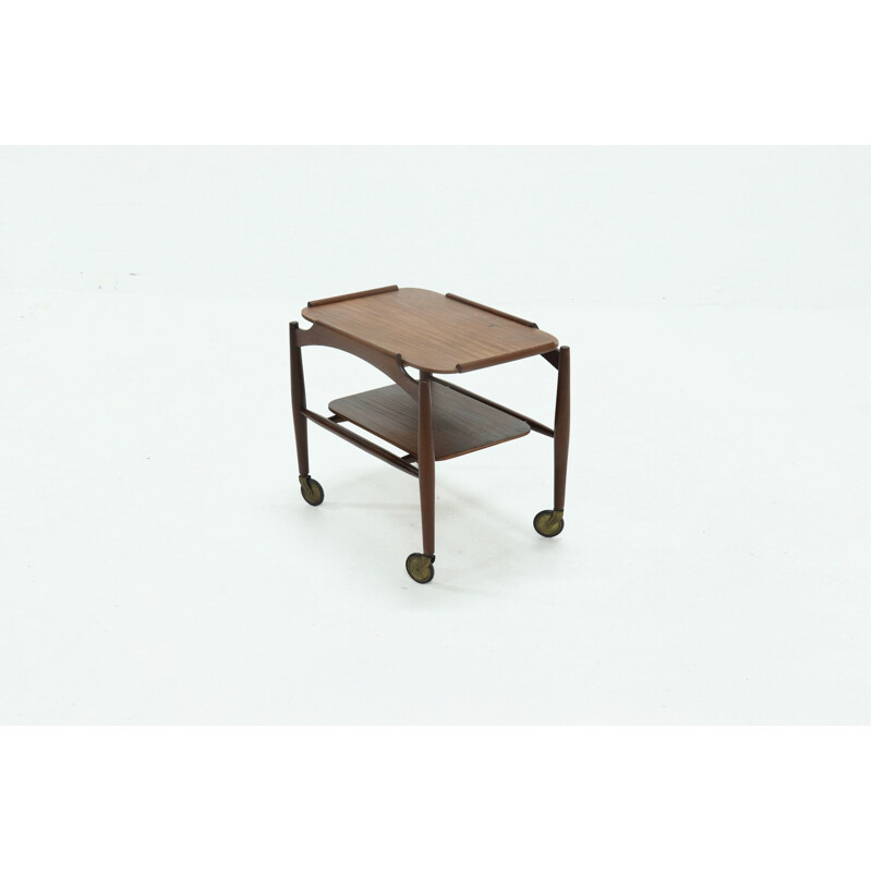 Mid Century Teak Serving Trolley Danish 1960s