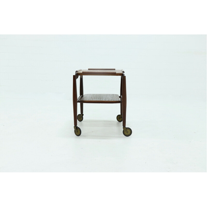 Carrello di servizio vintage in teak Danimarca, 1960