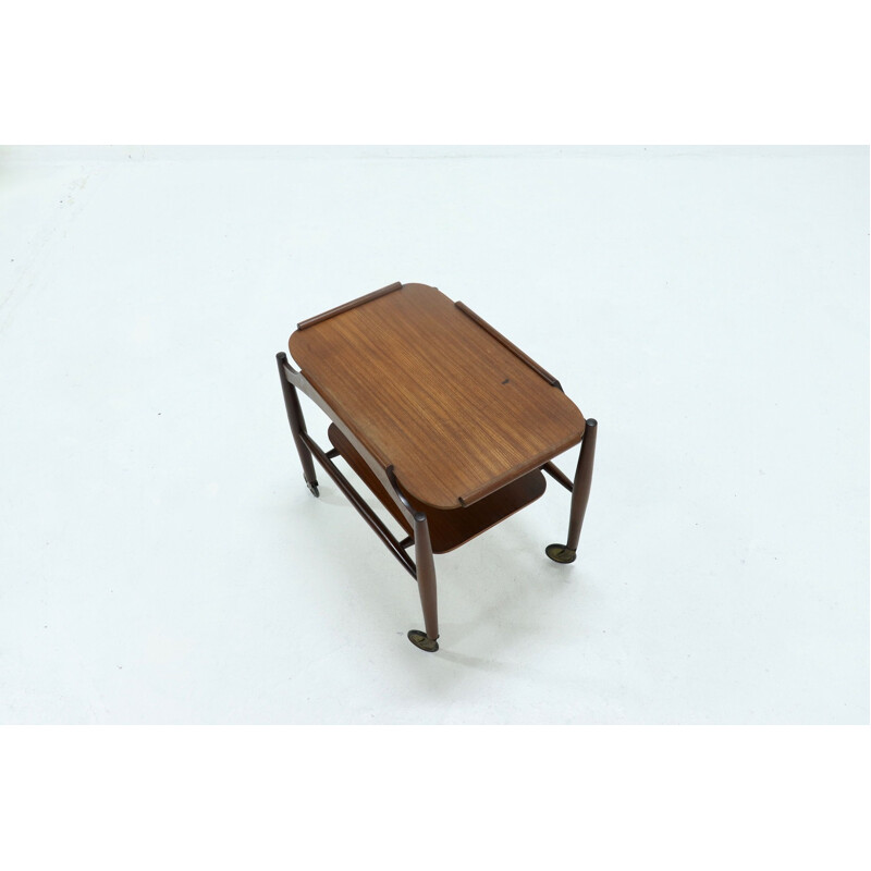 Mid Century Teak Serving Trolley Danish 1960s