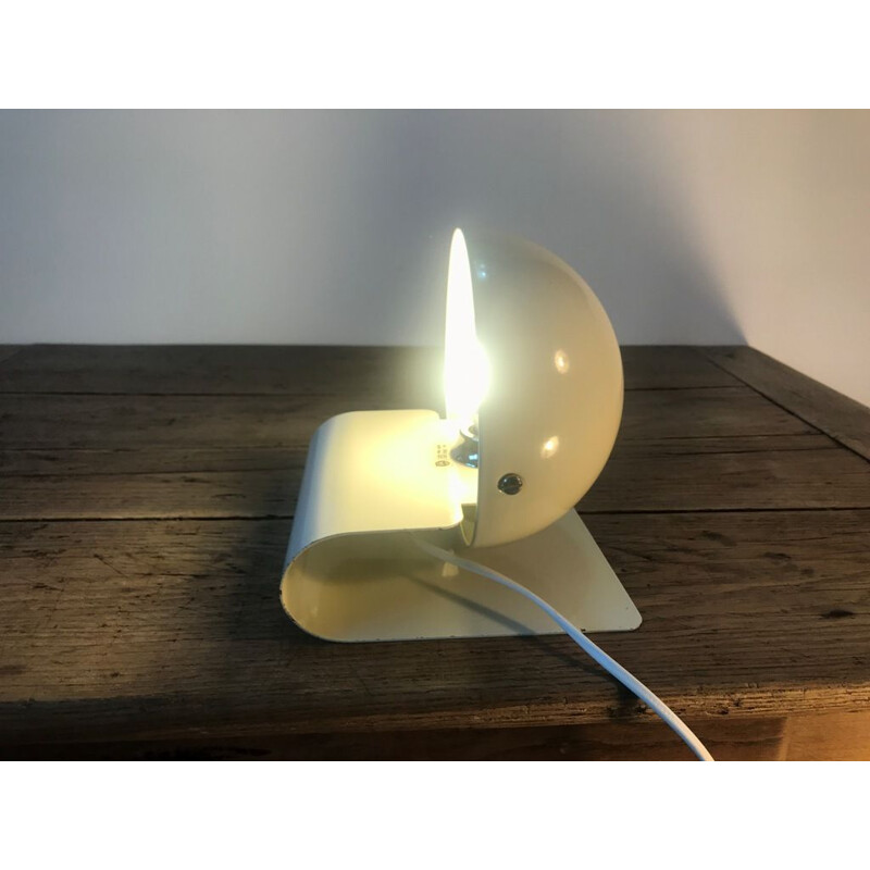 Vintage guzzini metal 1970 table lamp 