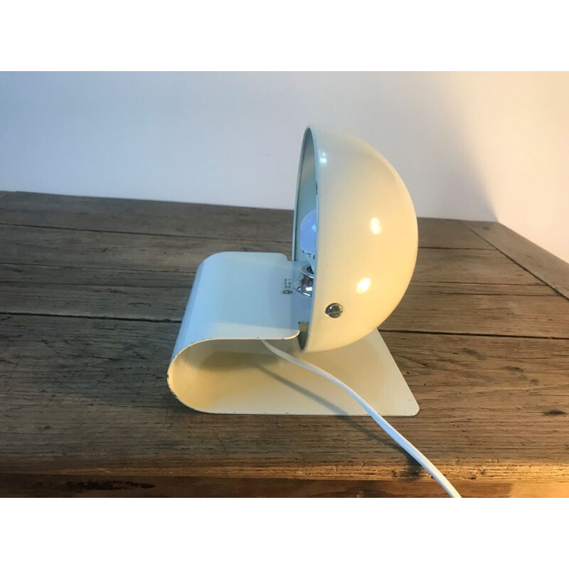 Vintage guzzini metal 1970 table lamp 