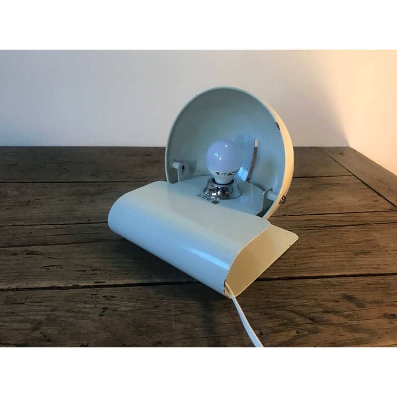 Vintage guzzini metal 1970 table lamp 