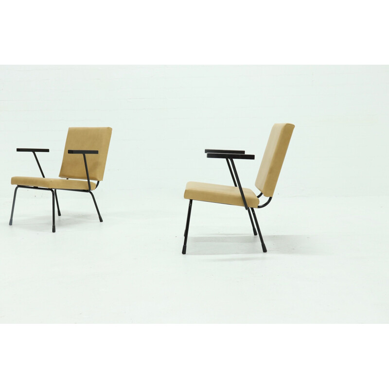 Pair de Fauteuil Vintage 1401 de Wim Rietveld pour Gispen, 1954