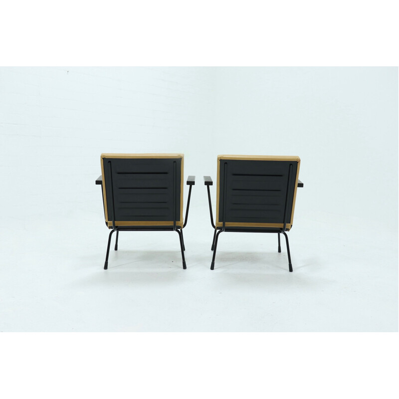 Pair de Fauteuil Vintage 1401 de Wim Rietveld pour Gispen, 1954