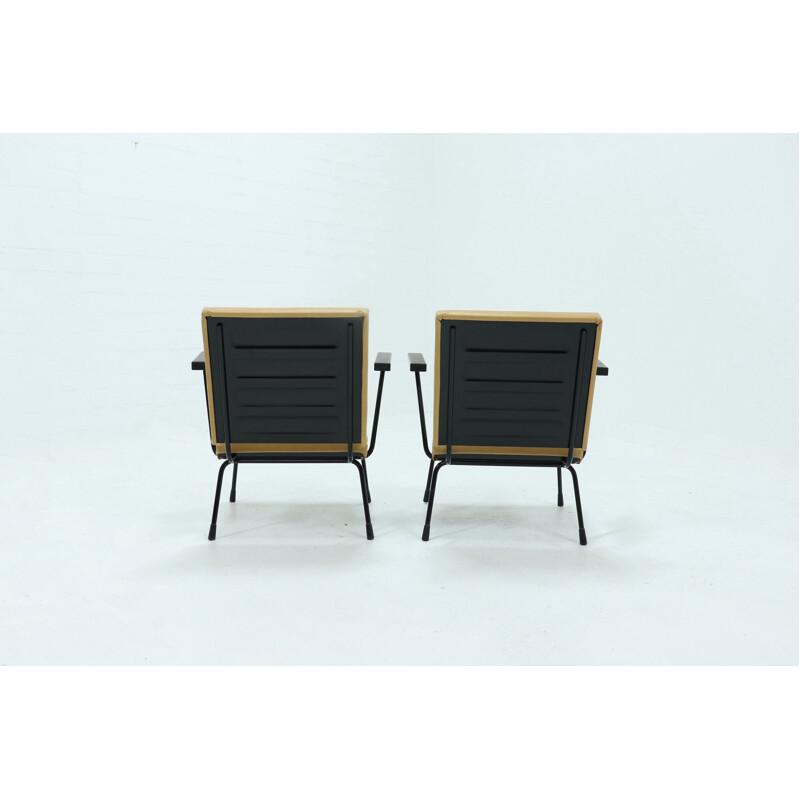 Pair of Vintage Armchairs 1401 by Wim Rietveld for Gispen, 1954