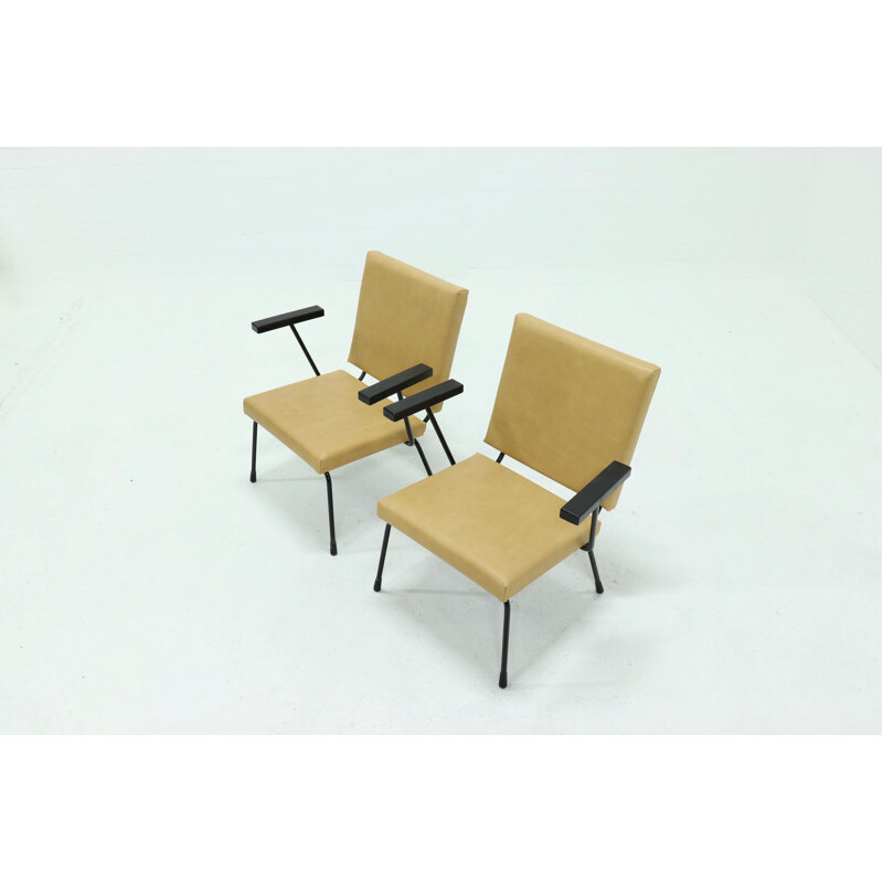 Pair of Vintage Armchairs 1401 by Wim Rietveld for Gispen, 1954