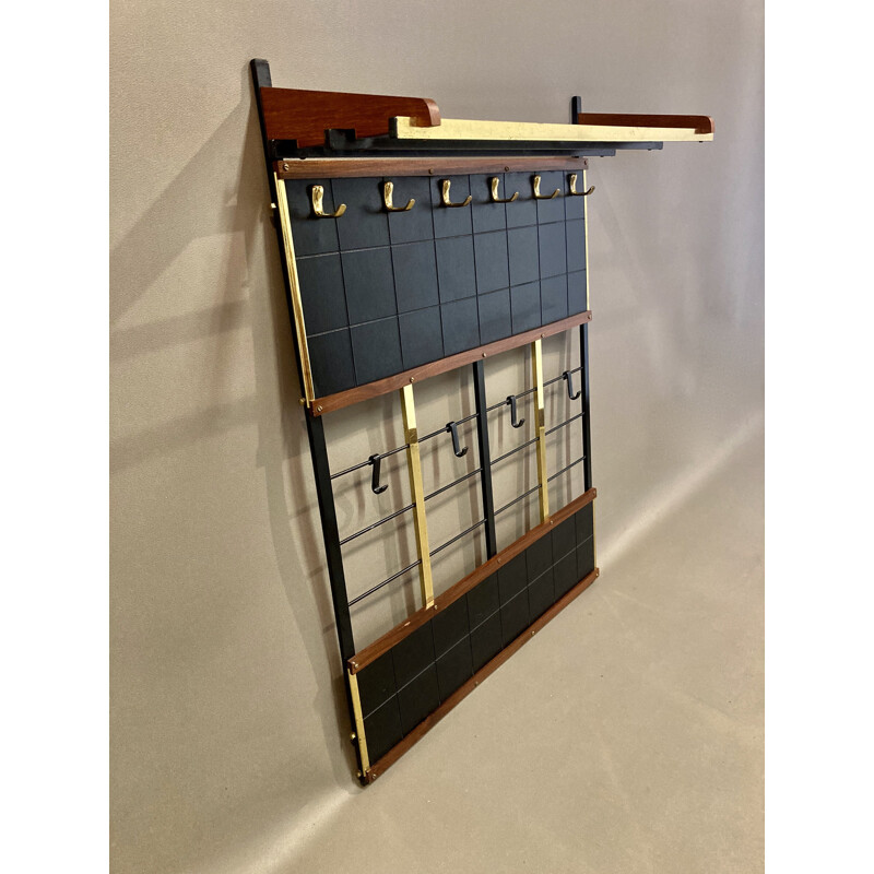 Vintage metal modular coat rack 1950's