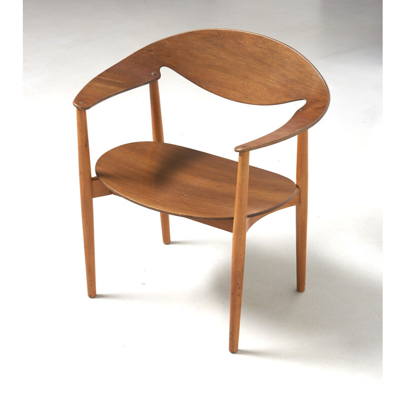 Vintage Metropolitan Chair by Ejner Larsen and Aksel Bender, Denmark 1950 