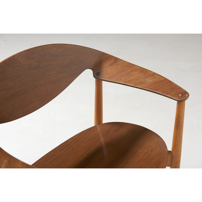 Vintage Metropolitan Chair by Ejner Larsen and Aksel Bender, Denmark 1950 