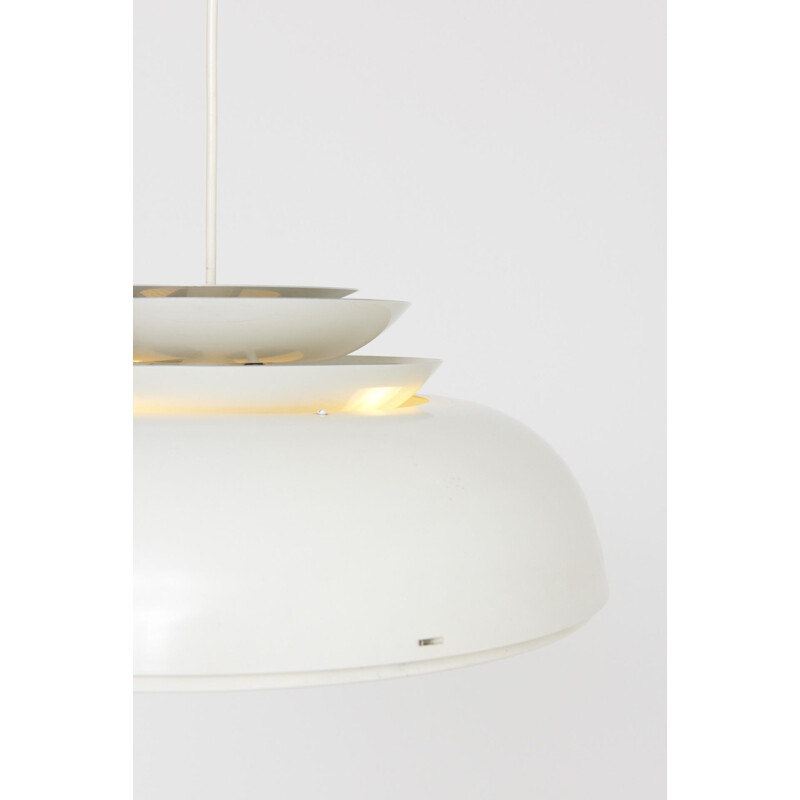 White Vintage Pendant Lamp Danish 1960s