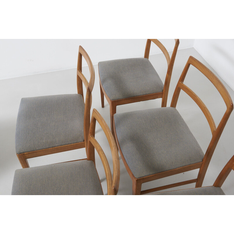 Ensemble de 8 chaises vintage d'Arne Vodder pour Sibast Furniture, Danemark 1960