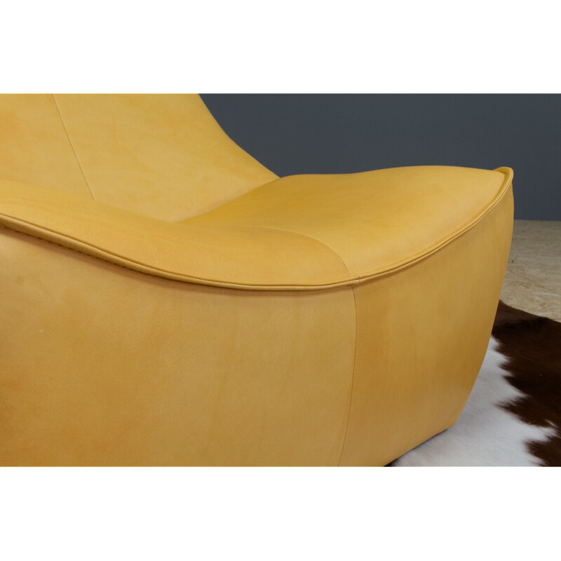 Vintage Rock Lounge chair Gerard van den Berg leather 1970s