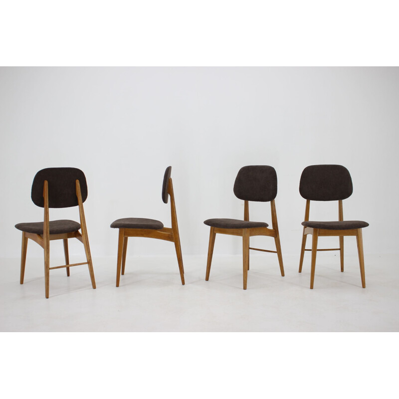 Ensemble de 4 chaises vintage scandinave 1960