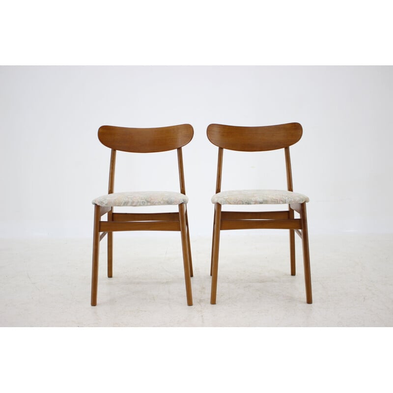 Set of 6 vintage Teak Dining Chairs, Danish 1960s