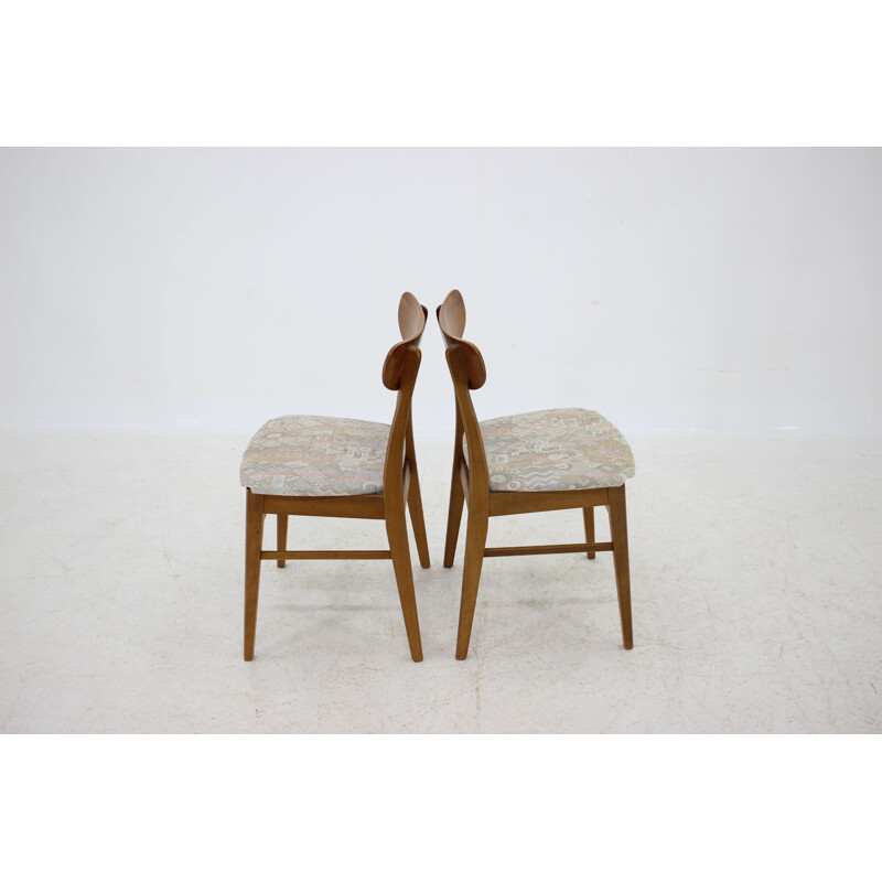 Set of 6 vintage Teak Dining Chairs, Danish 1960s