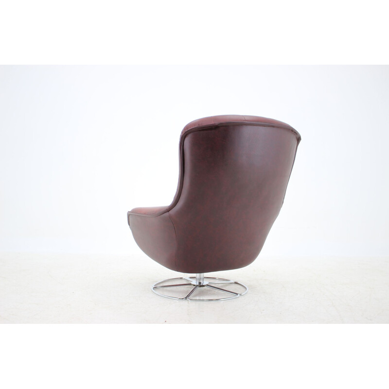 Vintage Swivel chair by Bruno Mathsson, Scandinavian 1970s