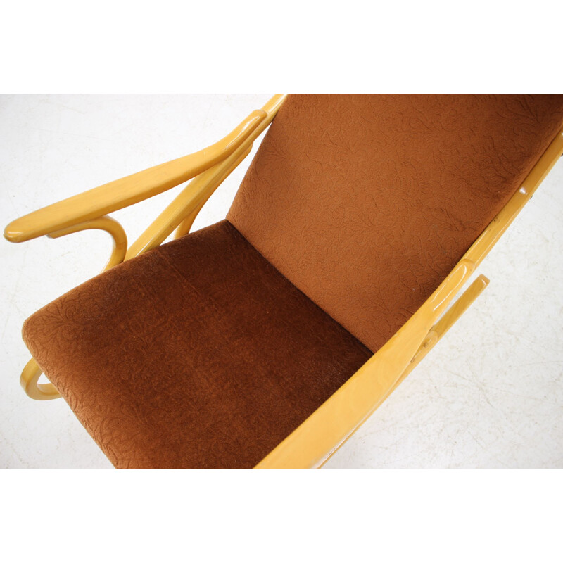 Midcentury Rocking Chair  Expo, by Ton Czechoslovakia 1958