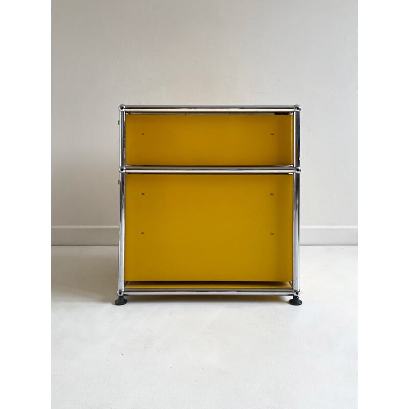 Vintage Steel 2 Drawer cabinet by Fritz Haller for USM Haller 1970