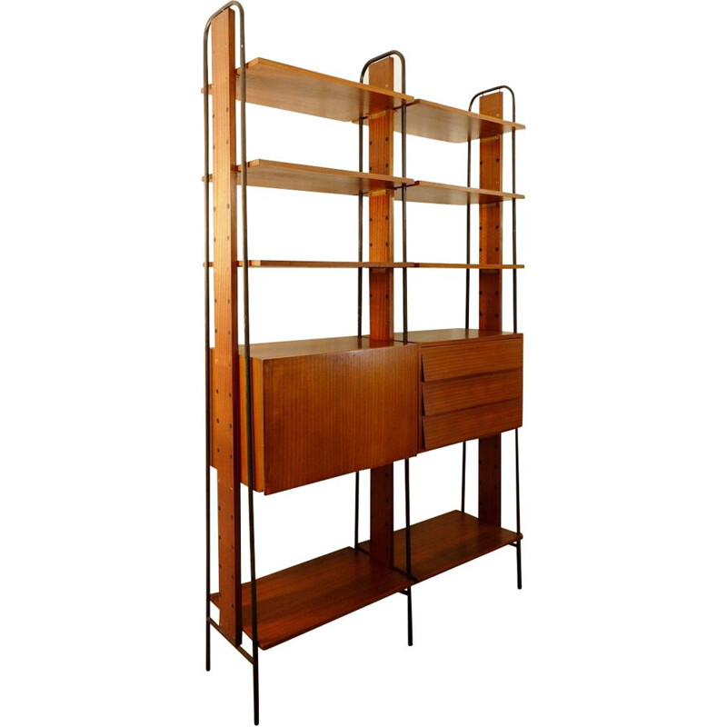 Vintage Teak Shelf Italian