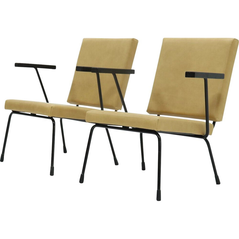 Pair de Fauteuil Vintage 1401 de Wim Rietveld pour Gispen, 1954