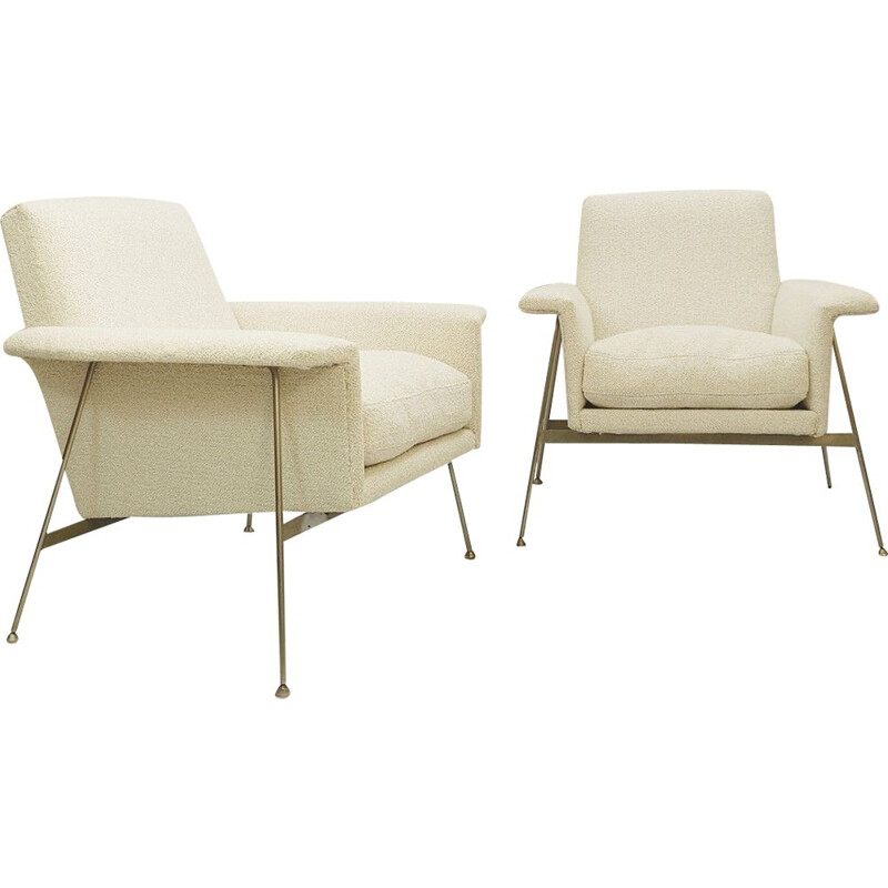 Pair of Geroges Coslin Vintage Armchairs